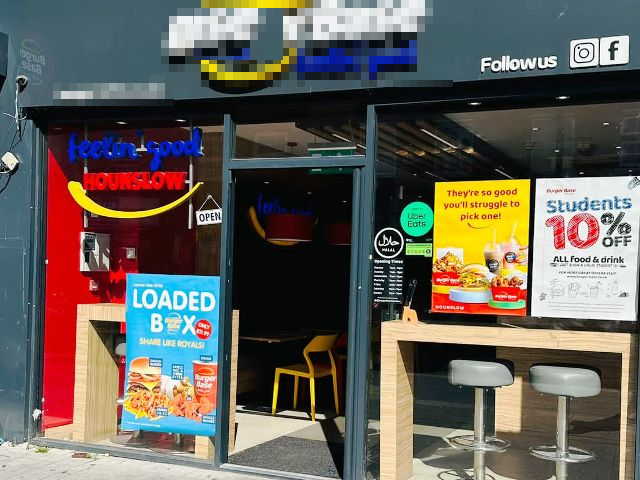 Well Presented Fast Food Restaurant in Middlesex For Sale