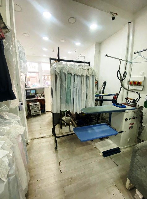 Interior of Dry Cleaners in West London