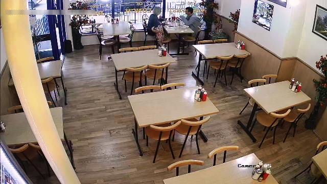 Inside a Fast Food Restaurants in South London